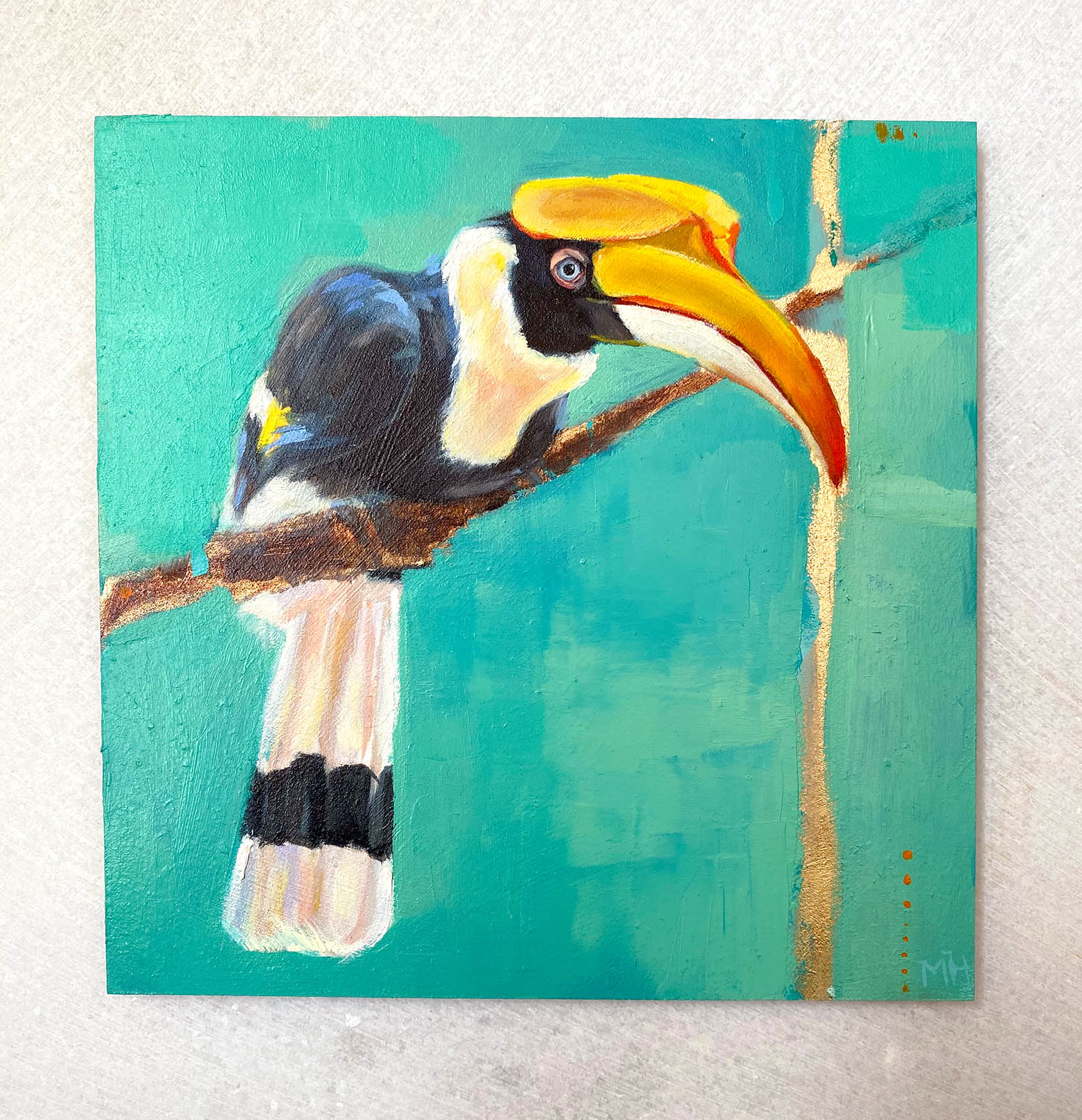 hornbill painting